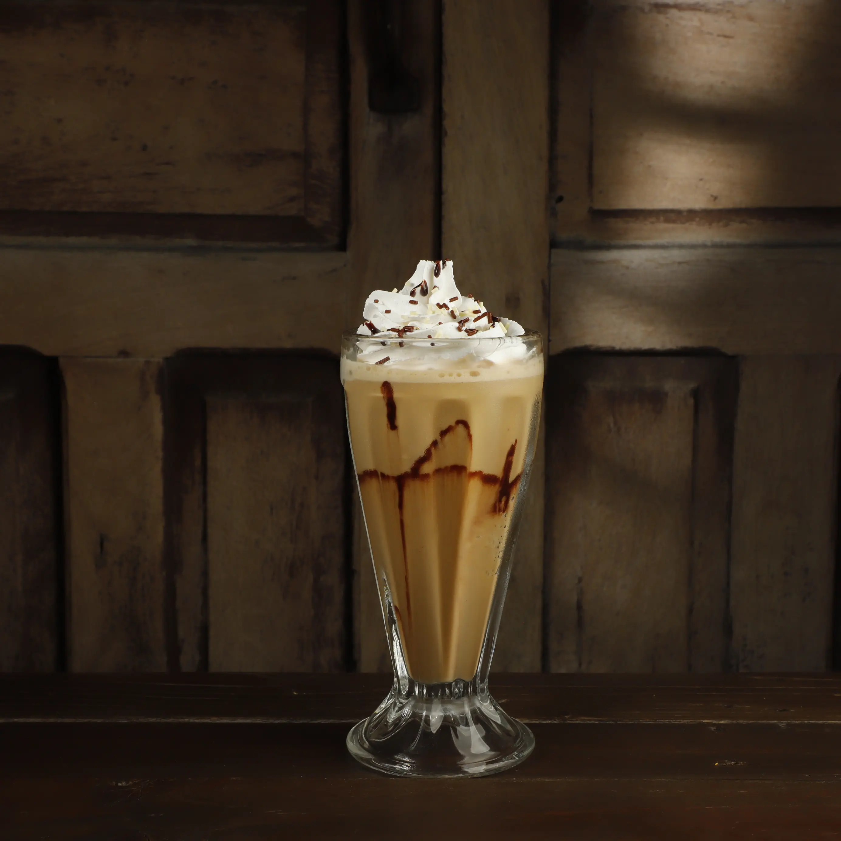 Frappé con leche